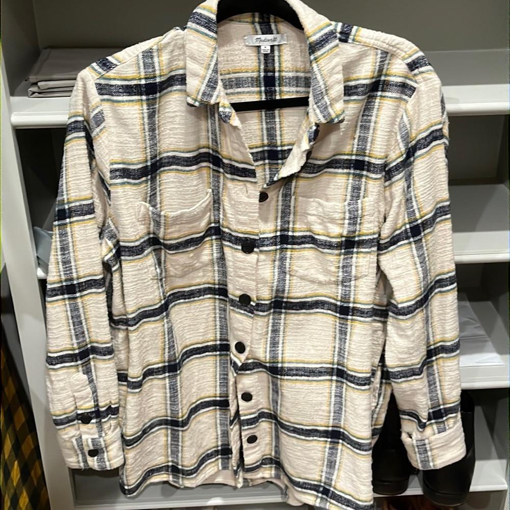 Madewell oversized flannel with pockets